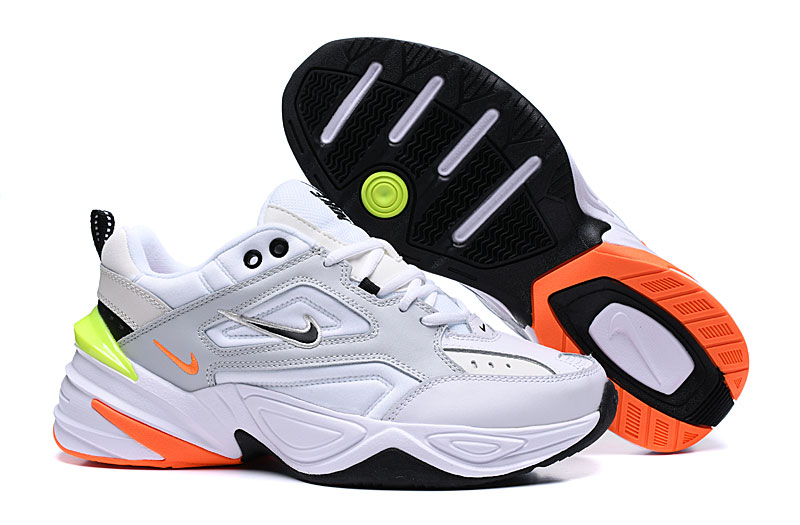 2020 Nike M2K Tekno White Silver Orange For Women - Click Image to Close